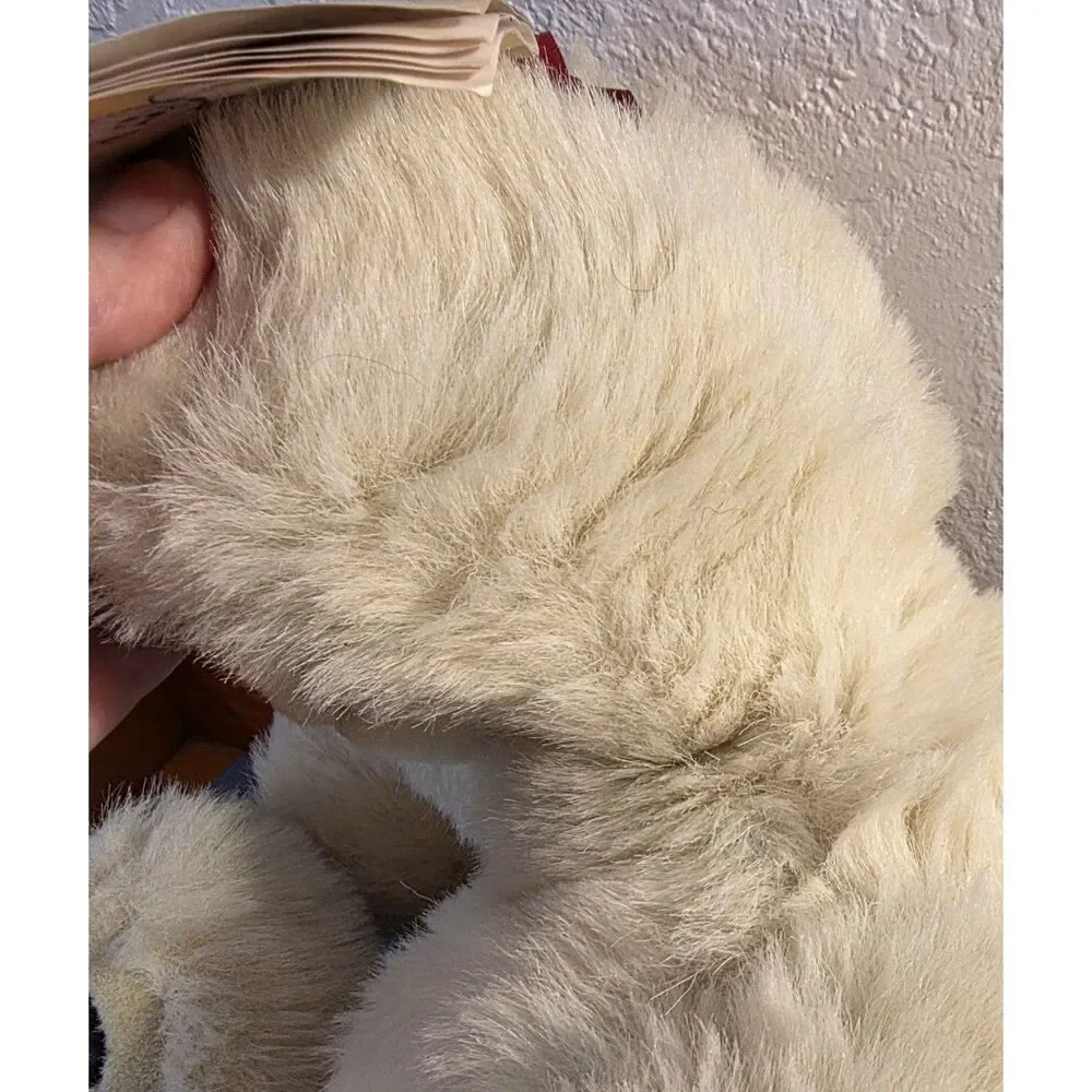 Vintage JBYRONS Bonnie White Teddy Bear Plush 1989 Steinbach w/ Tag